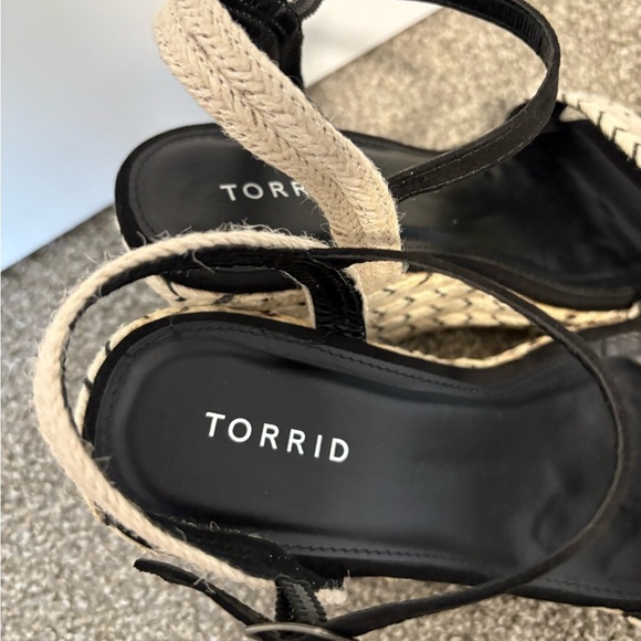 Torrid Natural Jute Espadrilles Platform Wedge SIze 8.5 - Picture 4 of 10